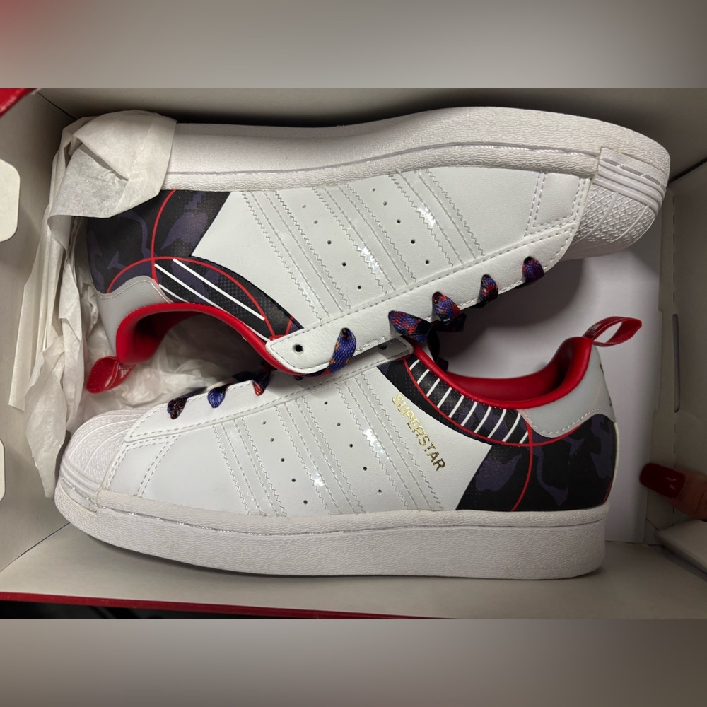 Adidas Red Superstar Shoes 3.5